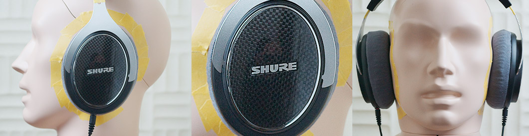 Shure SRH1540とダミーヘッド
