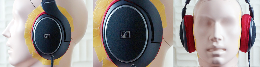 SENNHEISER HD558とダミーヘッド