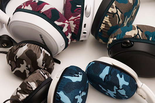 Image of headphones covered with mimimamo