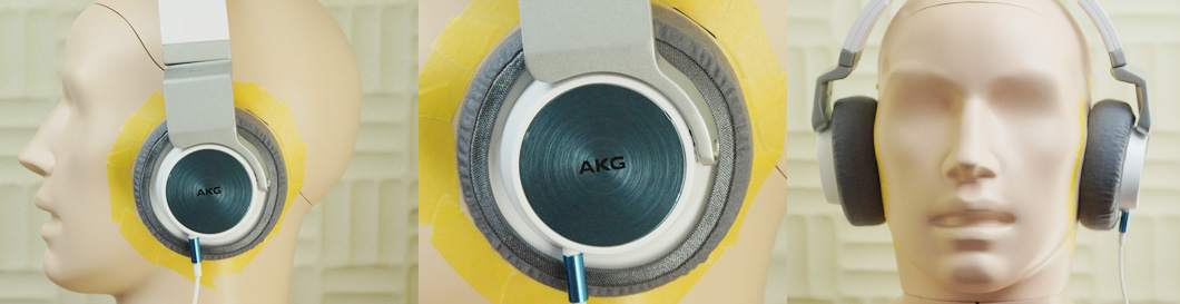 AKG K545とダミーヘッド