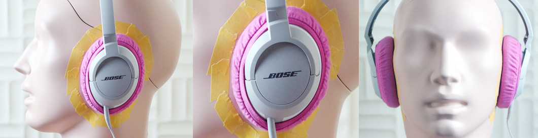 Bose AE2とダミーヘッド