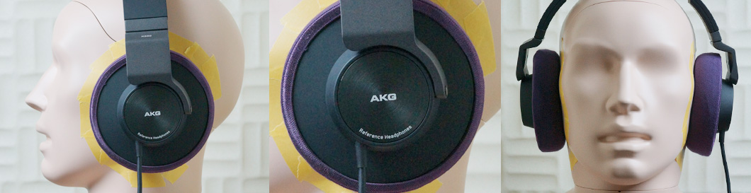 AKG K550とダミーヘッド