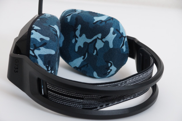 Logicool G733의 이어패드에 대한 mimimamo의 대응