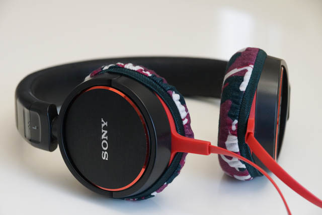SONY MDR-ZX600의 이어패드에 대한 mimimamo의 대응